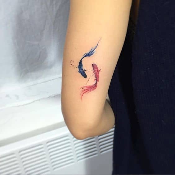 tatuagem signo peixe 33