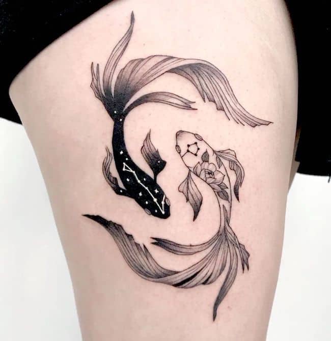 tatuagem signo peixe 37
