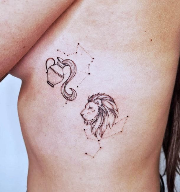 tatuagem signo zodiaco leao 41