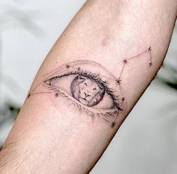 tatuagem signo zodiaco leao 46