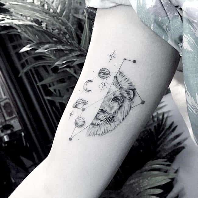 tatuagem signo zodiaco leao 54